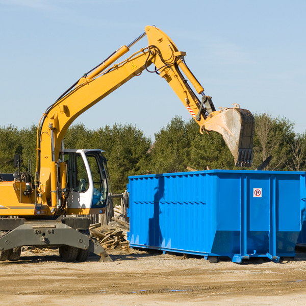 can i choose the location where the residential dumpster will be placed in Hanaford IL